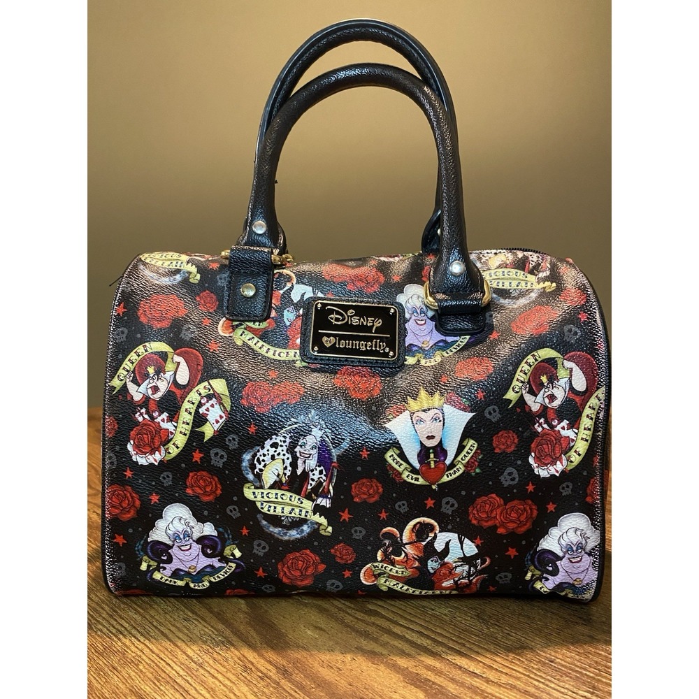 Disney Loungefly Villains Satchel Crossbody Bag Maleficent Ursula